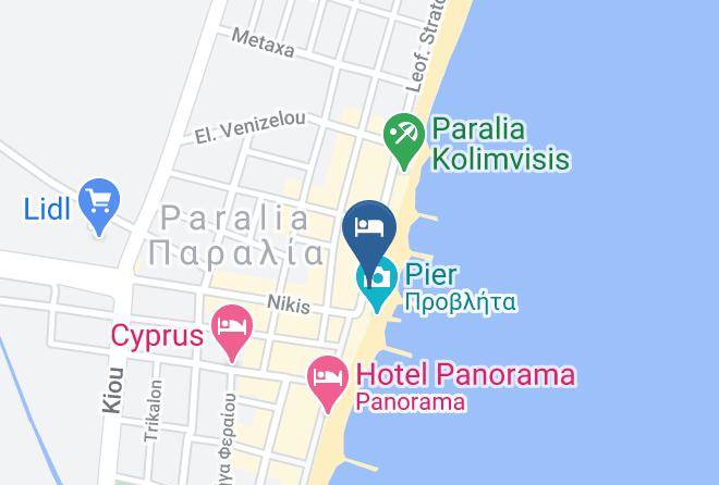 Pieria - Paralia Beach Boutique Hotel Maps