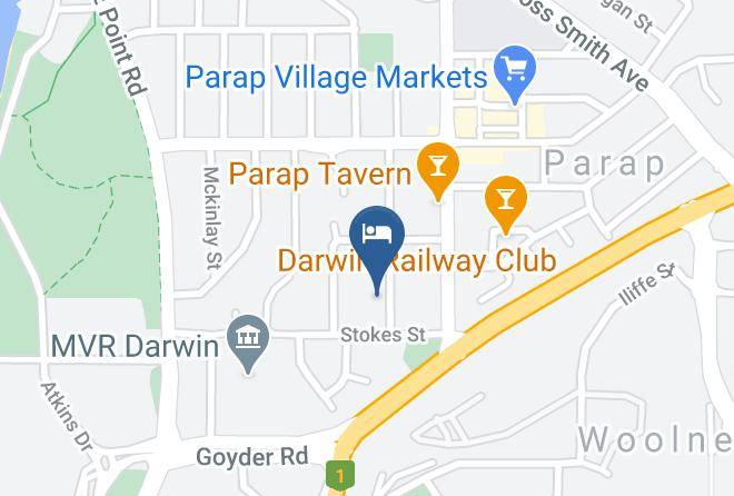 Darwin - Paravista Motel Maps
