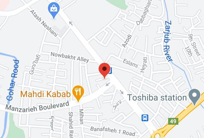Rasht - Pardis Hotel Maps