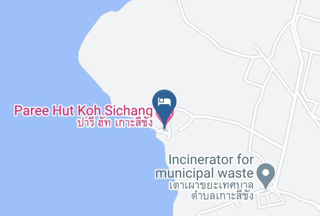 Ko Sichang District - Paree Hut Koh Sichang Maps