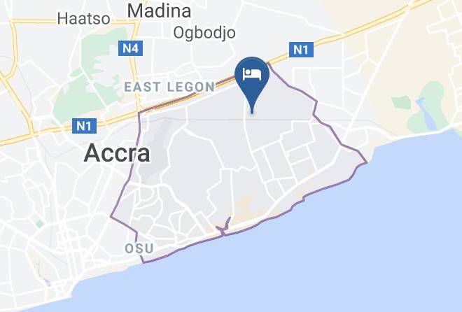 Accra - Parigha Hotel Restaurant & Pub Maps