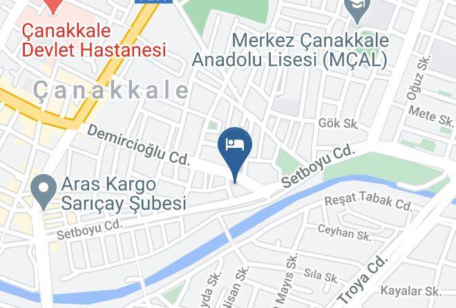 Canakkale Namik Kemal - Parion Hotel Maps