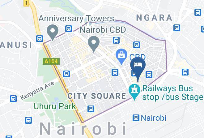 Nairobi - Paris Hotel Mfangano Street Maps