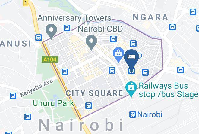 Nairobi - Paris Hotel Maps
