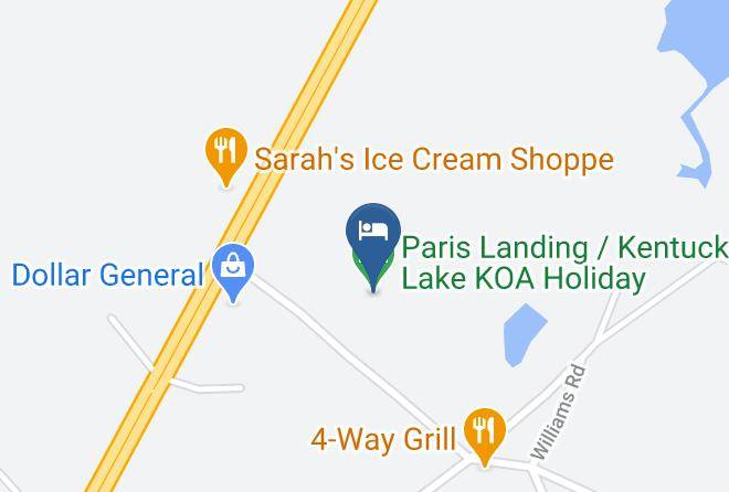 Henry - Paris Landing Kentucky Lake Koa Holiday Maps