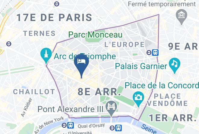 Paris - Hotel Paris Marriott Champs Elysees Maps