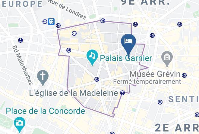 Paris - Paris Marriott Opera Ambassador Hotel Maps
