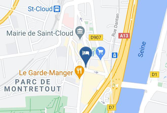 Hauts De Seine - Paris Saint Cloud Hotel Maps