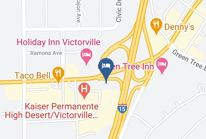 San Bernardino - Park Avenue Inn Victorville Maps