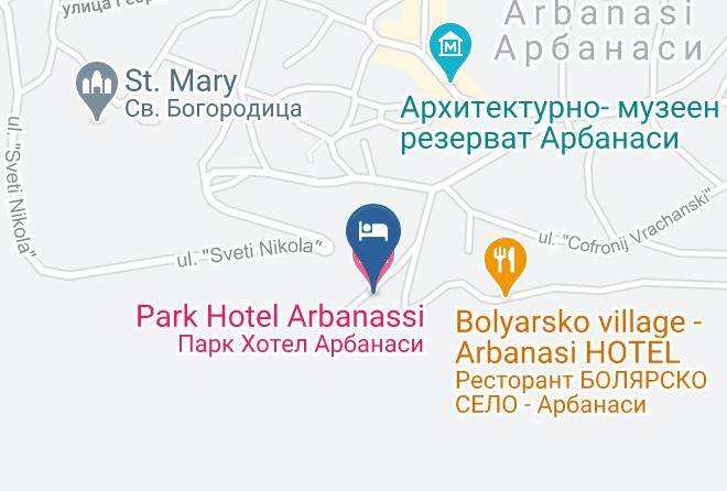 Park Hotel Arbanassi Map