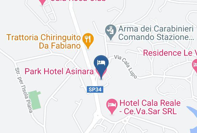 Park Hotel Asinara Map