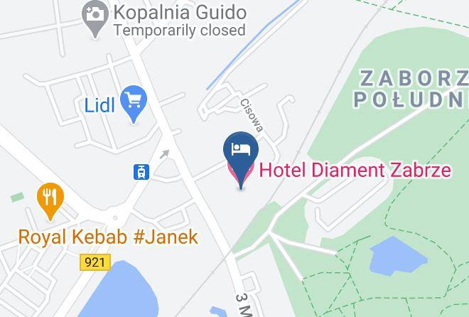 Zabrze - Park Hotel Diament Zabrze Maps