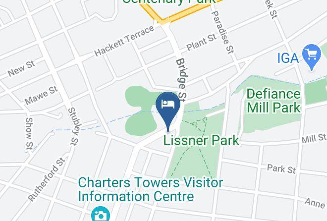 Charters Towers - Park Hotel Motel Maps