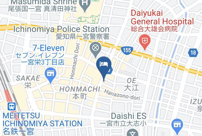 Ichinomiya City - Park Hotel Pinza Maps