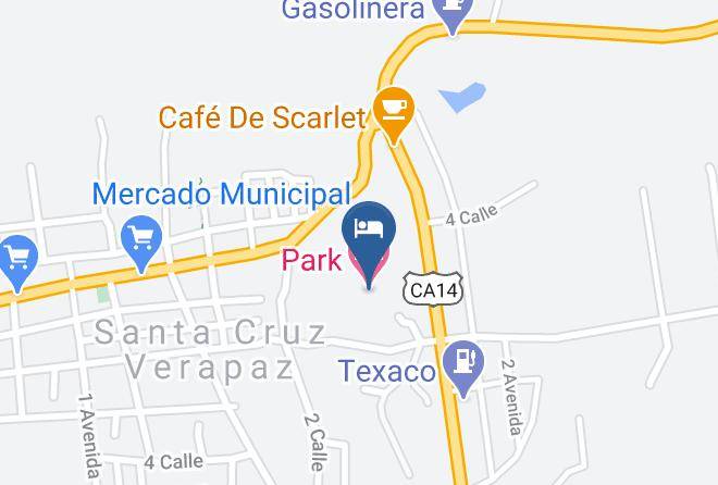 Santa Cruz Verapaz - Park Hotel Maps