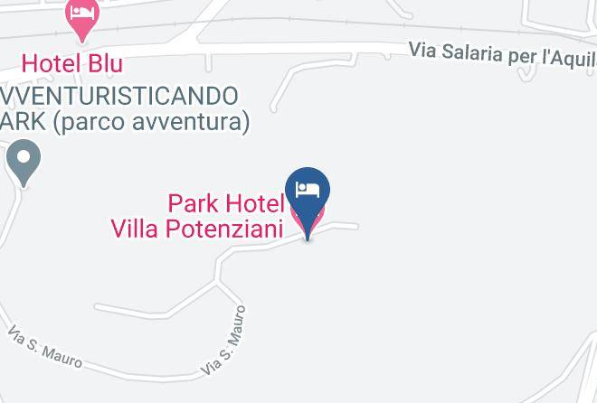 Rieti - Park Hotel Villa Potenziani Maps