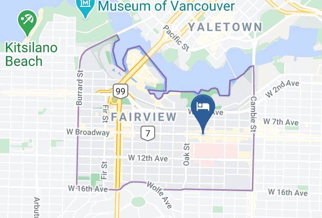 Park Inn & Suites By Radisson Vancouver Bc Map