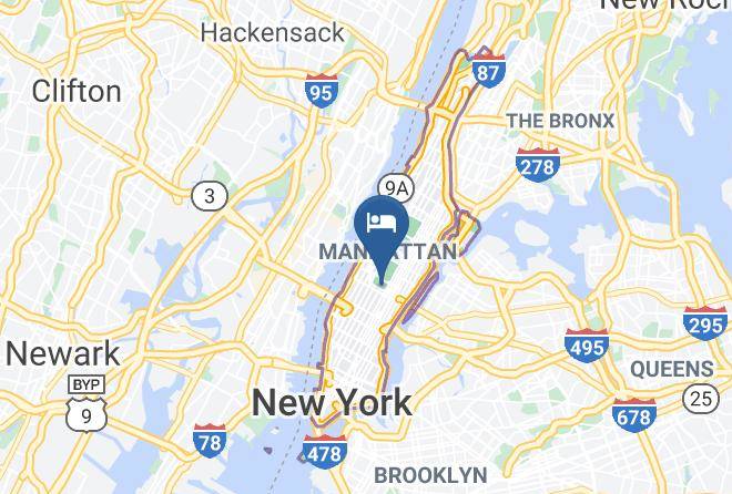 New York - Smoking Area Of Park Lane Hotel Maps
