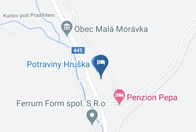 Bruntal - Park Penzion Maps