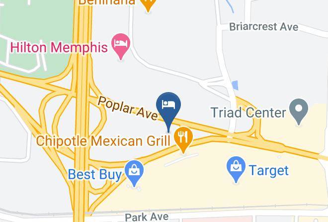 Four Points By Sheraton Memphis East Map