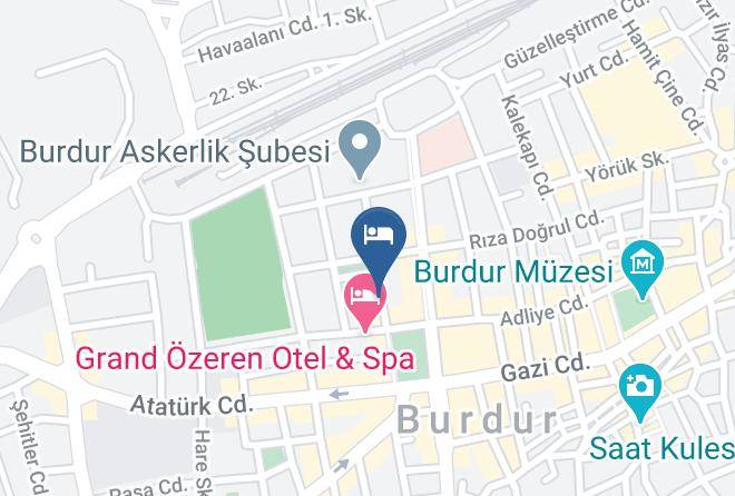 Burdur Burc - Park Prestij Otel 3 Yildizli Maps