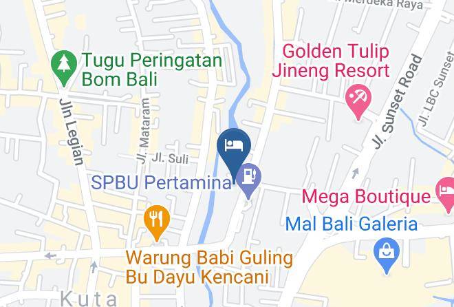 Badung Regency - Park Regis Kuta Maps