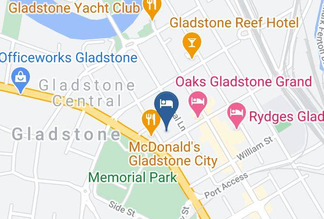 Gladstone - Park View Motel Maps
