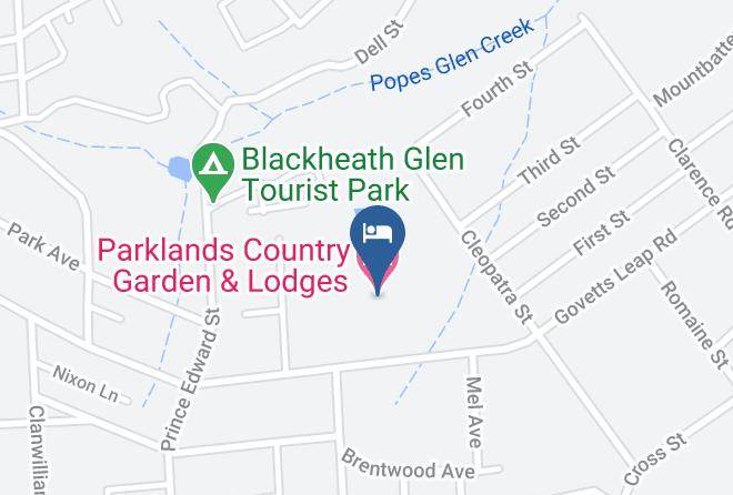 Parklands Country Garden & Lodges Map