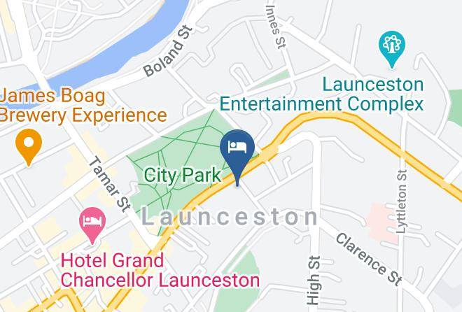 Launceston - Parklane Motel Maps