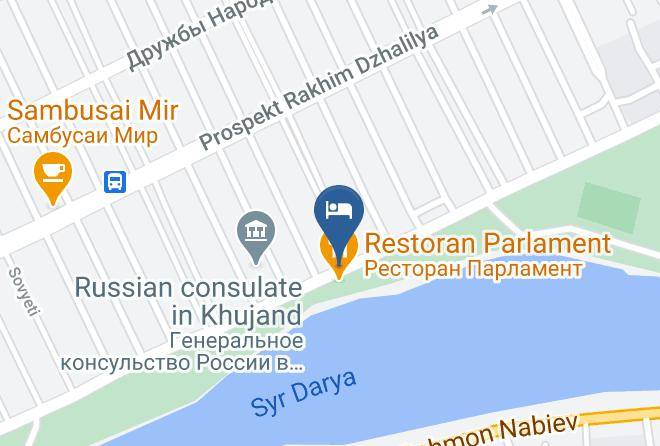 Khujand - Parliament Palace Hotel Maps