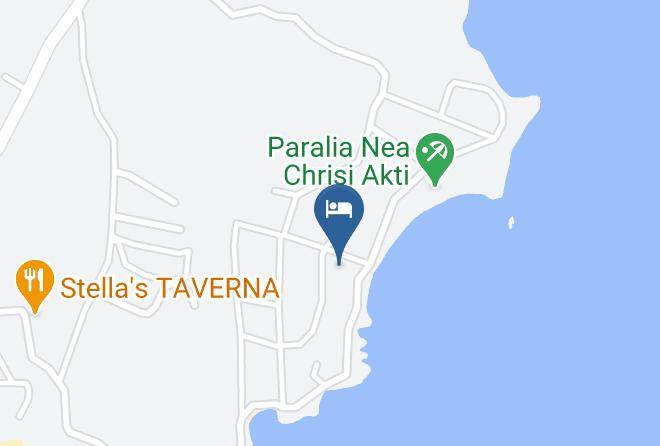 Paros - Paros Blue Dolphin Hotel Studio Restaurant Maps