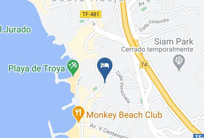 Hotel Parque De Las Americas Map