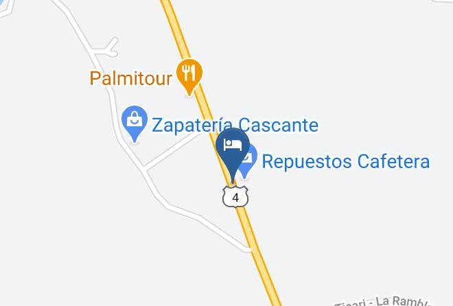 Sarapiqui - Parqueo Buses Hotel Hacienda Sueno Azul Maps