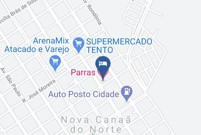 Nova Canaa Do Norte - Parras Hotel Maps