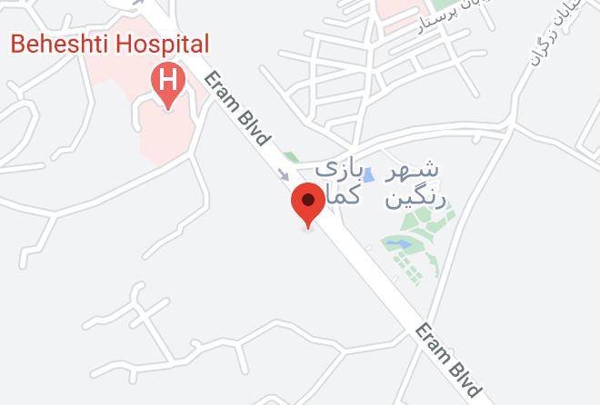 Parsian Hamedan Hotel Map