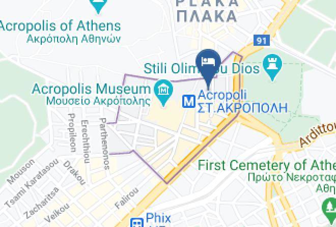 Central Athens - Airotel Parthenon Maps