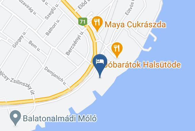 Balatonalmadi - Partiszel A Fuke Yachtnal Maps