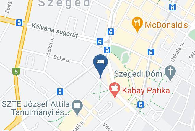 Szeged - Partium Hotel Maps