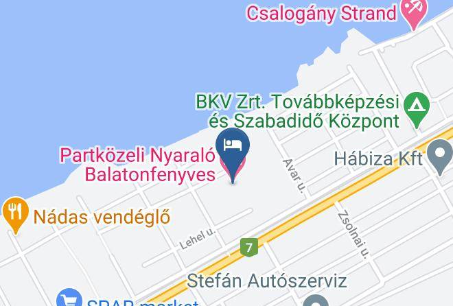Balatonfenyves - Partkozeli Nyaralo Balatonfenyves Maps