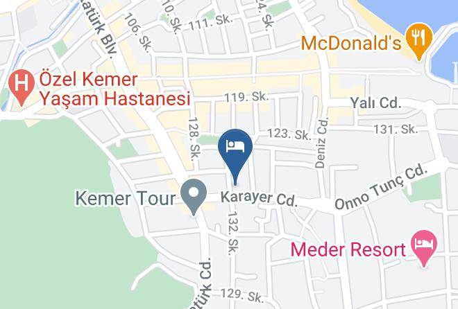Kemer - Parus Hotel Maps