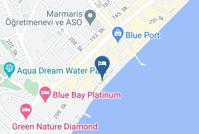 Marmaris - Pasa Garden Beach Hotel Maps