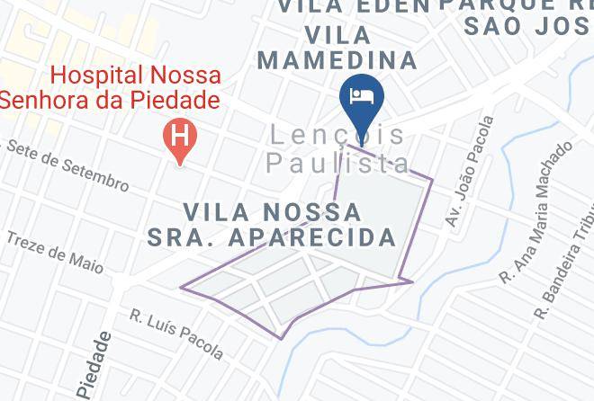 Lencois Paulista - Passer Hotel Maps