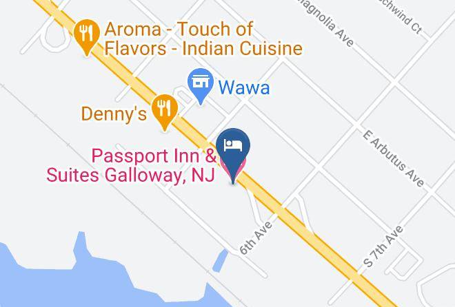 Atlantic - Passport Inn & Suites Galloway Nj Maps