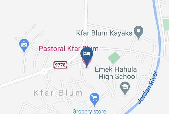 Kfar Blum - Pastoral Kfar Blum Hotel Maps