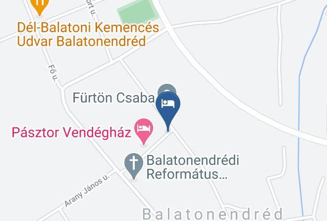 Balatonendred - Pasztor Vendeghaz Maps