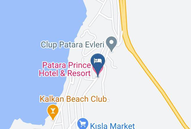 Patara Prince Hotel & Resort Map