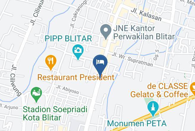 Kota Blitar - Patria Family Hotel Maps
