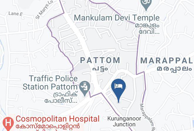 Trivandrum - Pattom Royal Hotel Maps