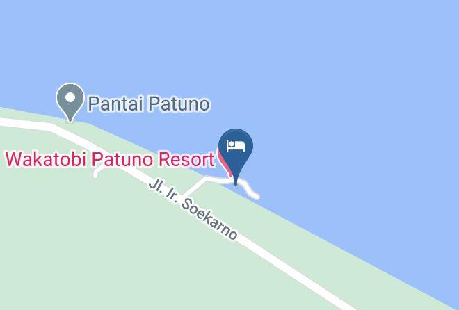 Wakatobi Regency - Patuno Resort Maps