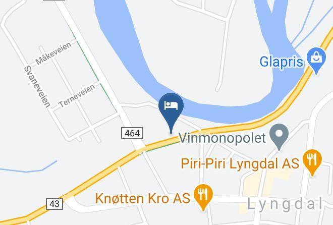 Lyngdal - Paulsens Hotel & Cafe Maps